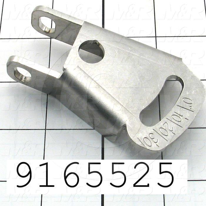 Fabricated Parts, Squeegee Flood Bar Holder, 1.91 in. Length, 0.92 in. Width, 3.38 in. Height, Left Side