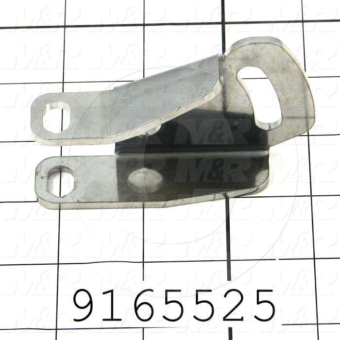 Fabricated Parts, Squeegee Flood Bar Holder, 1.91 in. Length, 0.92 in. Width, 3.38 in. Height, Left Side