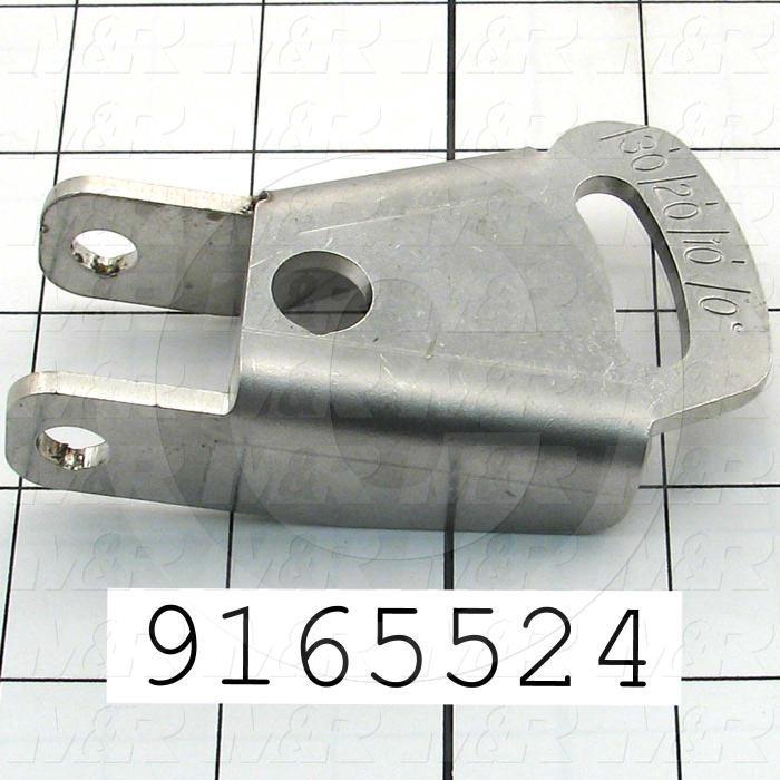 Fabricated Parts, Squeegee Flood Bar Holder, 1.91 in. Length, 0.92 in. Width, 3.38 in. Height, Right Side