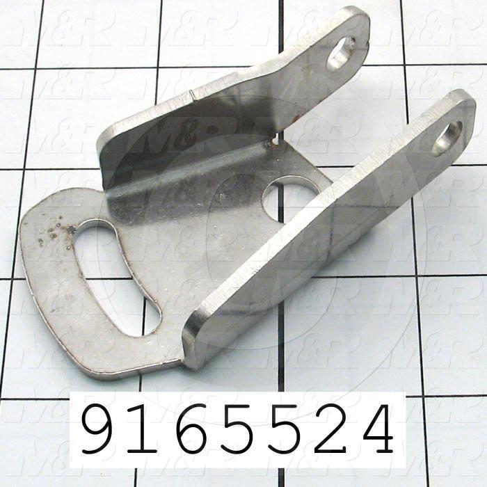 Fabricated Parts, Squeegee Flood Bar Holder, 1.91 in. Length, 0.92 in. Width, 3.38 in. Height, Right Side