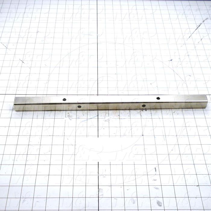 Fabricated Parts, Squeegee Flood Bar Mounting Tube, 18.00 in. Length, 1.00 in. Width, 1.00 in. Height