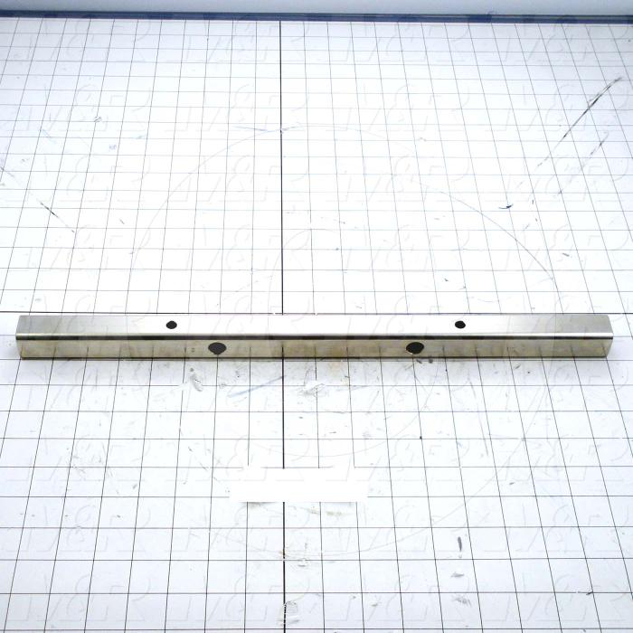 Fabricated Parts, Squeegee Flood Bar Mounting Tube, 18.00 in. Length, 1.00 in. Width, 1.00 in. Height