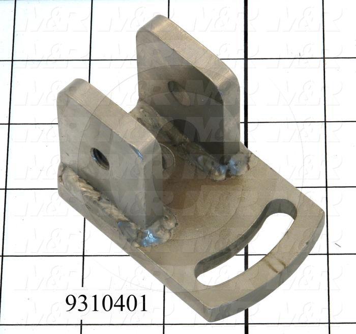 Fabricated Parts, Squeegee Holder Bracket, 3.00 in. Length, 2.00 in. Width, 2.00 in. Height