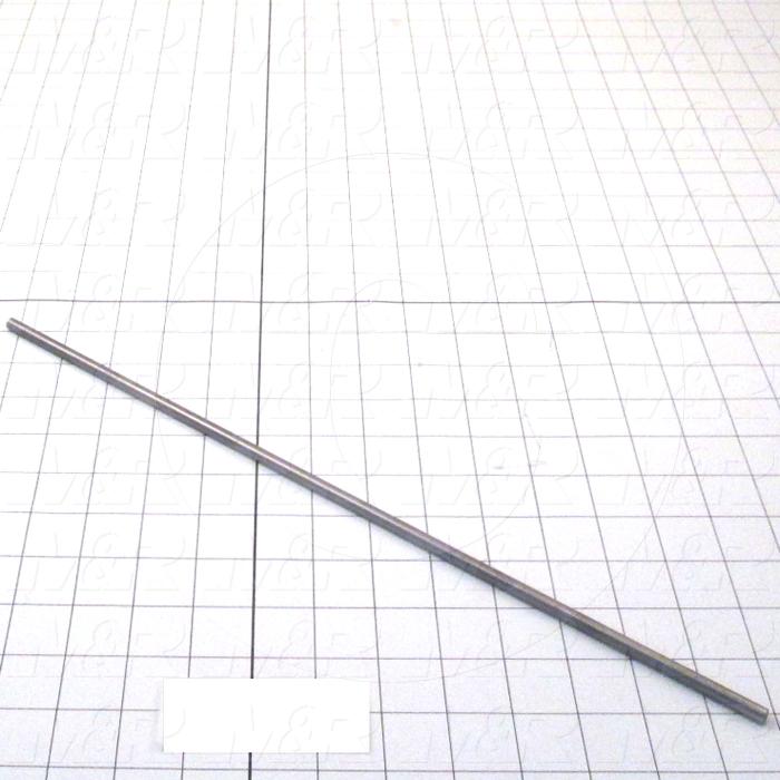 Fabricated Parts, Squeegee Pin 16", 16.00 in. Length, 0.25 in. Diameter, As Material Finish