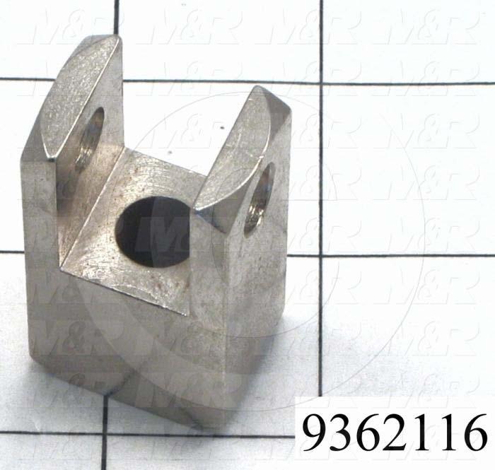 Fabricated Parts, Squeegee Pivot Bracket, 1.81 in. Length, 0.75 in. Width, 1.00 in. Height