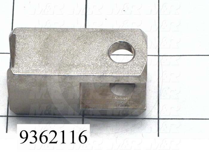 Fabricated Parts, Squeegee Pivot Bracket, 1.81 in. Length, 0.75 in. Width, 1.00 in. Height