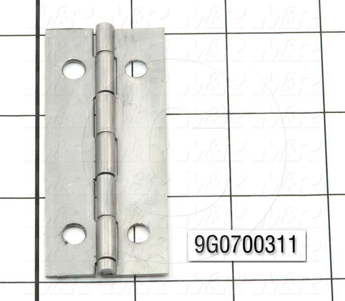 Fabricated Parts, Ss Hinge 1-1/4"X3"L Ac, 3.00 in. Length, 1.25 in. Width