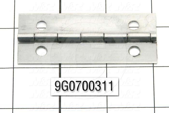 Fabricated Parts, Ss Hinge 1-1/4"X3"L Ac, 3.00 in. Length, 1.25 in. Width