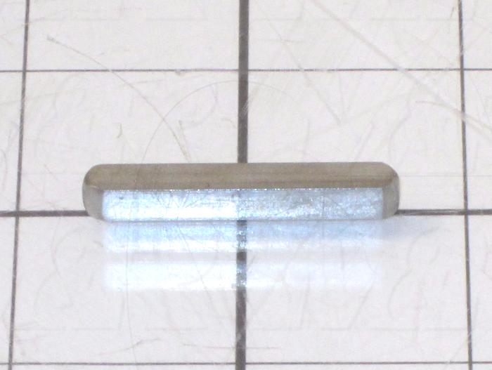 Fabricated Parts, Stainless Steel Machine Key, 1.44 in. Length, 0.19 in. Width, 0.19 in. Height