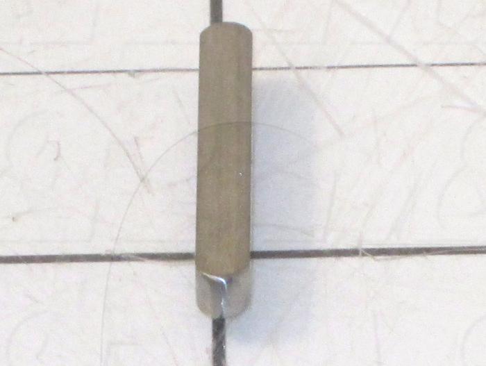 Fabricated Parts, Stainless Steel Machine Key, 1.44 in. Length, 0.19 in. Width, 0.19 in. Height