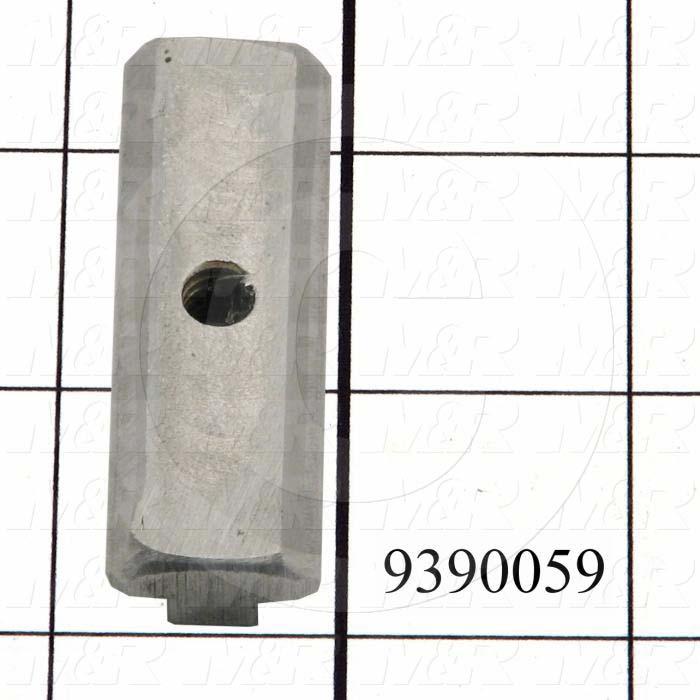 Fabricated Parts, Stop Plate T-Nut, 2.25 in. Length, 0.75 in. Width, 0.45 in. Height