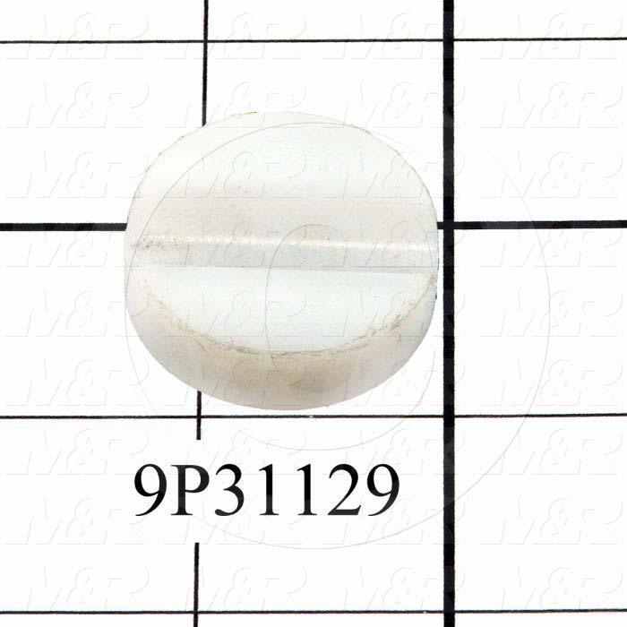 Fabricated Parts, Stopper, 1.25 in. Diameter, 0.38 in. Thickness