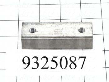 Fabricated Parts, Stopper, 3.25 in. Length, 1.00 in. Width, 0.75 in. Height