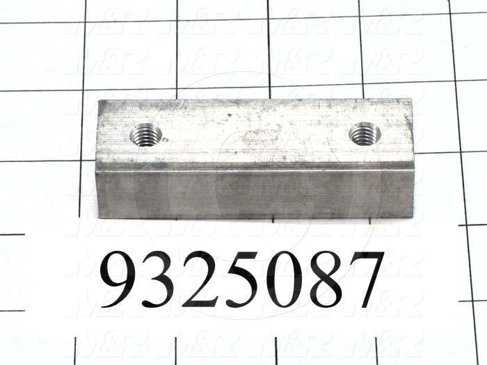 Fabricated Parts, Stopper, 3.25 in. Length, 1.00 in. Width, 0.75 in. Height