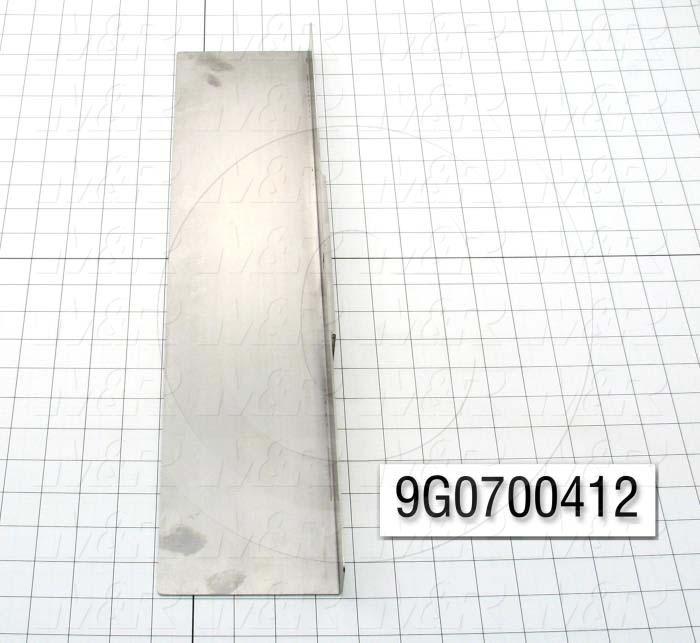 Fabricated Parts, Stripper Knife, 20.00 in. Length, 4.39 in. Width, 1.38 in. Height, 16 GA Thickness