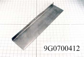 Fabricated Parts, Stripper Knife, 20.00 in. Length, 4.39 in. Width, 1.38 in. Height, 16 GA Thickness