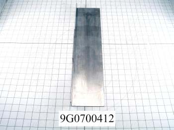 Fabricated Parts, Stripper Knife, 20.00 in. Length, 4.39 in. Width, 1.38 in. Height, 16 GA Thickness