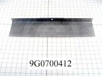 Fabricated Parts, Stripper Knife, 20.00 in. Length, 4.39 in. Width, 1.38 in. Height, 16 GA Thickness