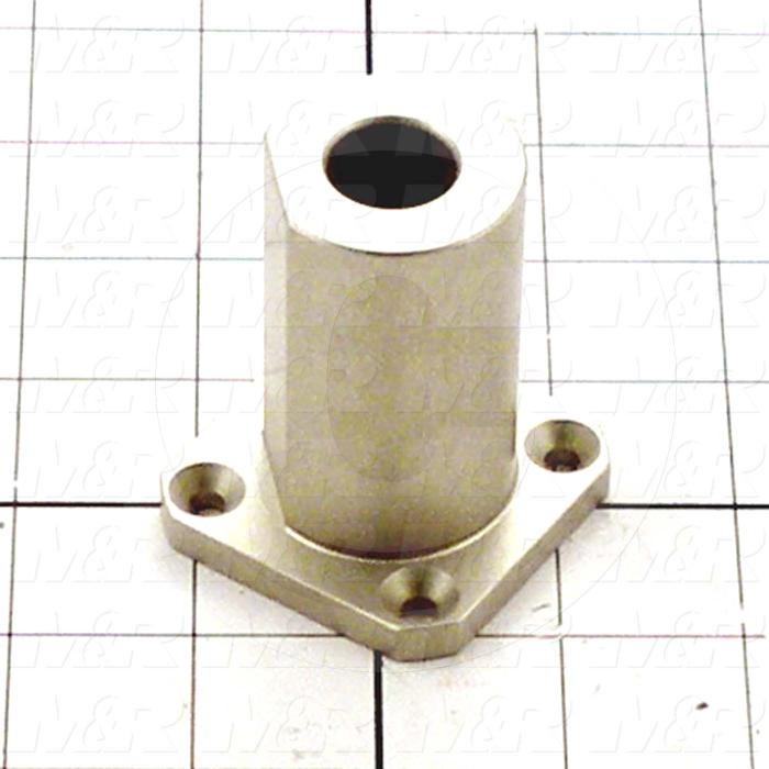 Fabricated Parts, Stroke Adjustment Base, 2.50 in. Length, 2.00 in. Width, 2.00 in. Height