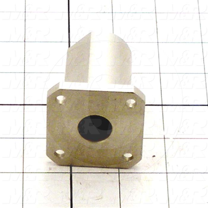 Fabricated Parts, Stroke Adjustment Base, 2.50 in. Length, 2.00 in. Width, 2.00 in. Height