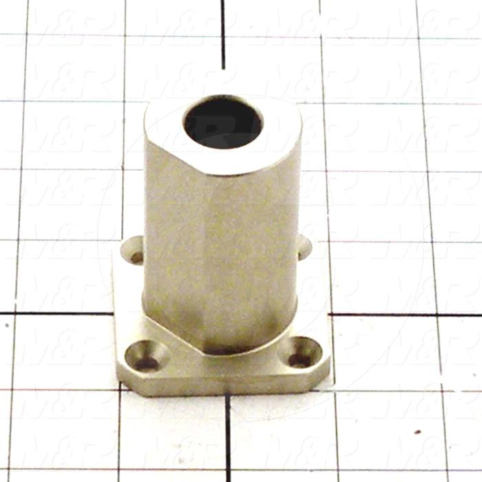 Fabricated Parts, Stroke Adjustment Base, 2.50 in. Length, 2.00 in. Width, 2.00 in. Height