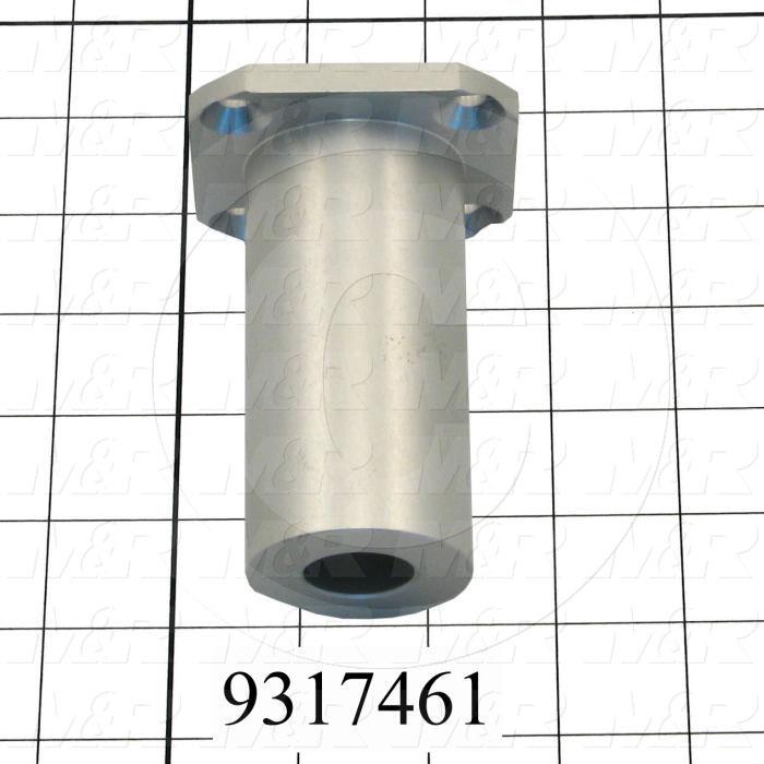 Fabricated Parts, Stroke Adjustment Base, 3.63 in. Length, 2.50 in. Width, 2.50 in. Height
