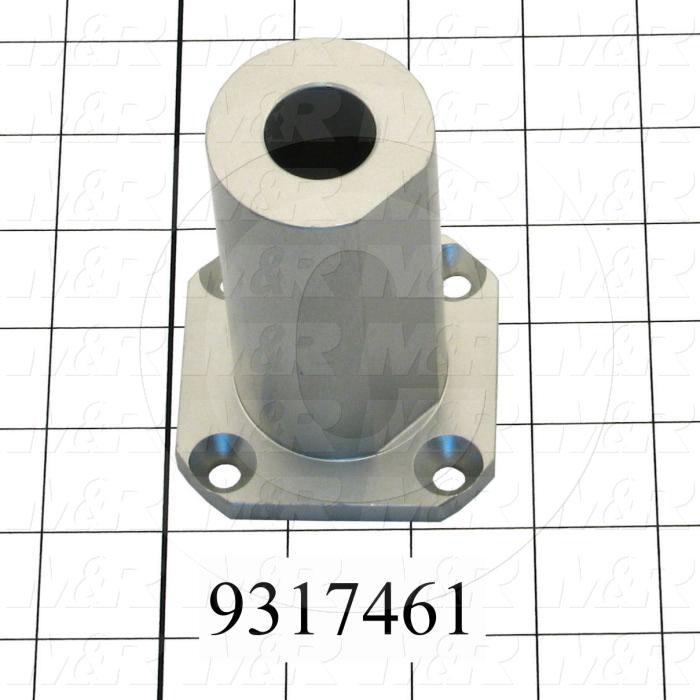 Fabricated Parts, Stroke Adjustment Base, 3.63 in. Length, 2.50 in. Width, 2.50 in. Height