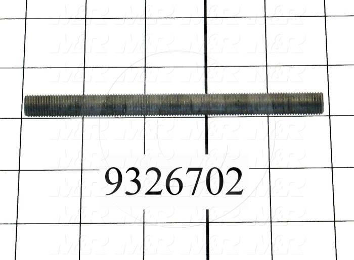 Fabricated Parts, Stroke Adjustment Rod, 4.75 in. Length, 3/8-24 Thread Size