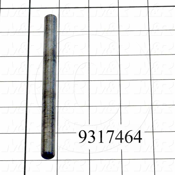 Fabricated Parts, Stroke Adjustment Rod, 6.00 in. Length, 1/2-20 Thread Size