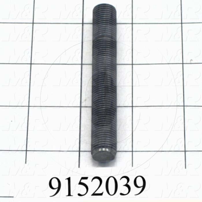 Fabricated Parts, Stroke Adjustment Screw, 3.44 in. Length, 1/2-20 Thread Size
