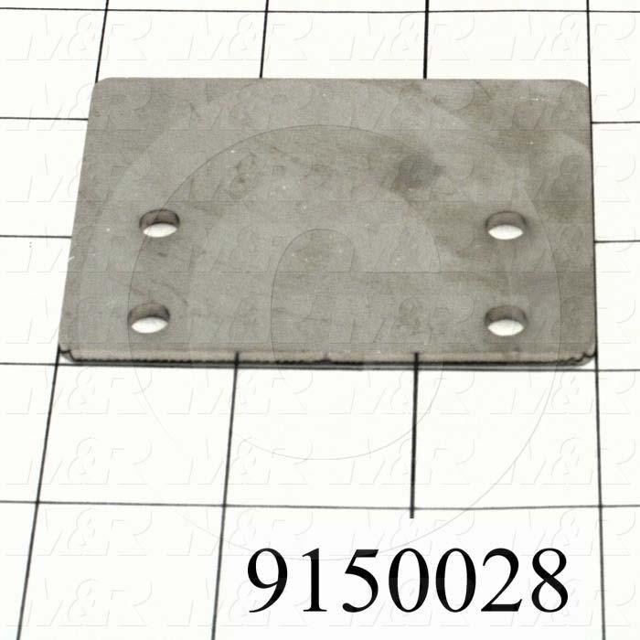 Fabricated Parts, Stroke Proximity Flag, 3.00 in. Length, 2.25 in. Width, 12 GA Thickness