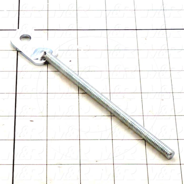 Fabricated Parts, Stud Weldment, 7.38 in. Length, 100.50 in. Width, 5/16-18 Thread Size