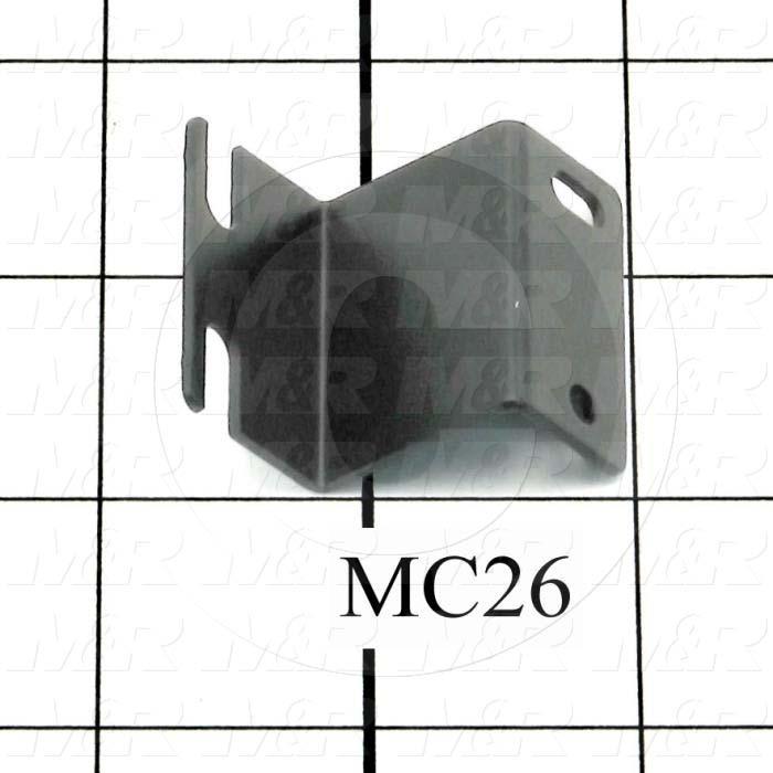 Fabricated Parts, Switch Bracket, 1.50 in. Length, 1.313 in. Width, 1.00 in. Height, 18 GA Thickness, Black Powder Coat Finish