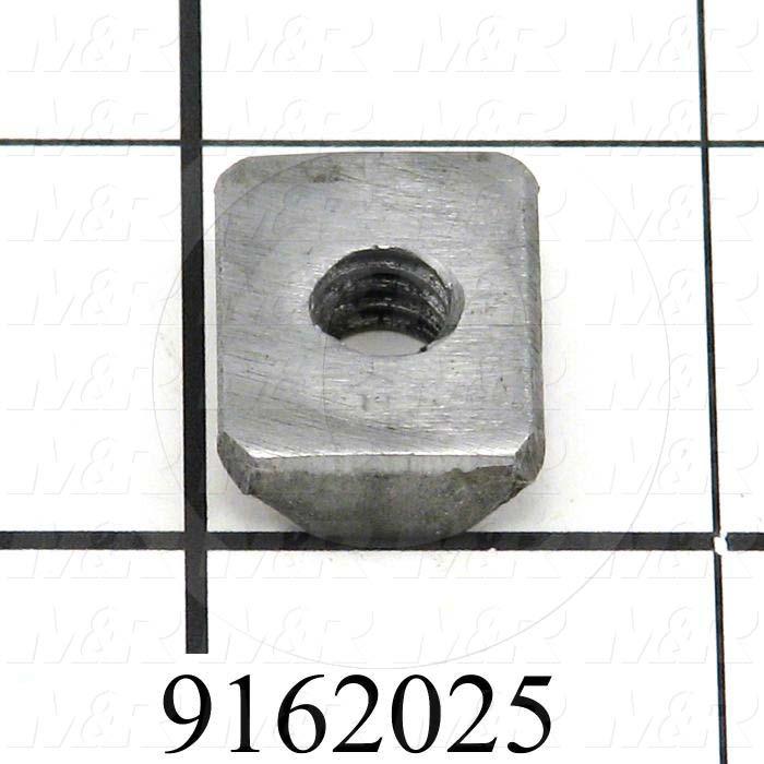 Fabricated Parts, T-Nut, 0.75 in. Length, 0.63 in. Width, 0.25 in. Thickness