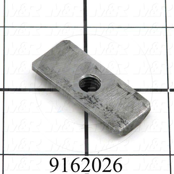 Fabricated Parts, T-Nut, 1.50 in. Length, 0.63 in. Width, 0.25 in. Height