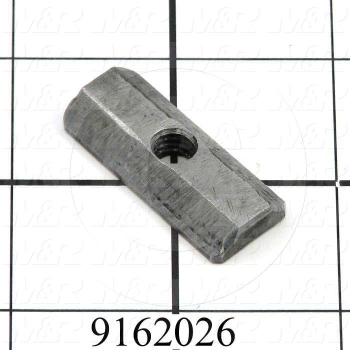 Fabricated Parts, T-Nut, 1.50 in. Length, 0.63 in. Width, 0.25 in. Height