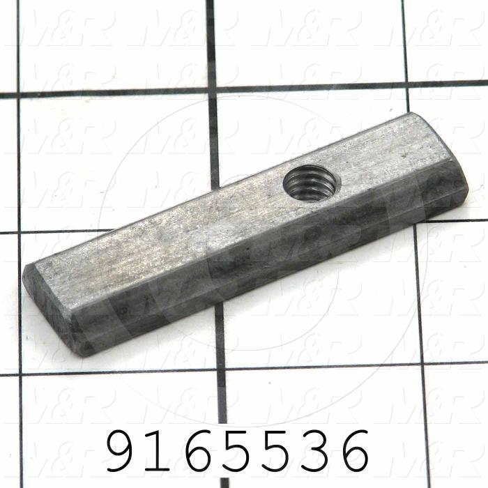 Fabricated Parts, T-Nut, 2.25 in. Length, 0.63 in. Width, 0.25 in. Height