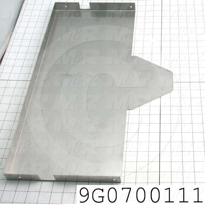 Fabricated Parts, Table, 22.06 in. Length, 14.15 in. Width, 1.25 in. Height, 16 GA Thickness, Polish Stainless Finish
