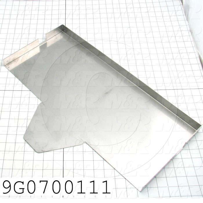 Fabricated Parts, Table, 22.06 in. Length, 14.15 in. Width, 1.25 in. Height, 16 GA Thickness, Polish Stainless Finish