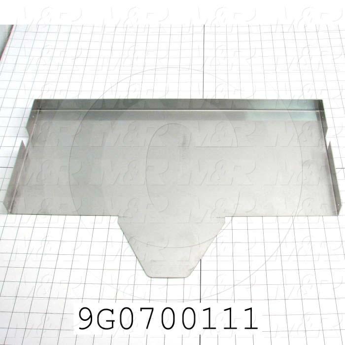 Fabricated Parts, Table, 22.06 in. Length, 14.15 in. Width, 1.25 in. Height, 16 GA Thickness, Polish Stainless Finish