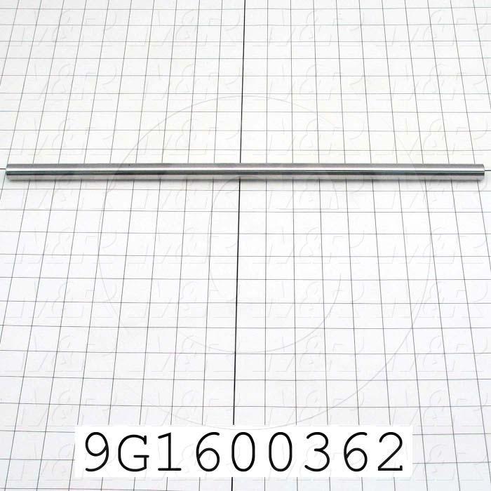 Fabricated Parts, Table Slide Shaft, 18.00 in. Length, 0.625 in. Diameter, Plain Finish