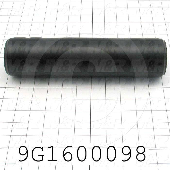 Fabricated Parts, Tape Belt Dr Rlr Weldment, 11.00 in. Length, 2.75 in. Diameter, Semi-Gloss Black Finish