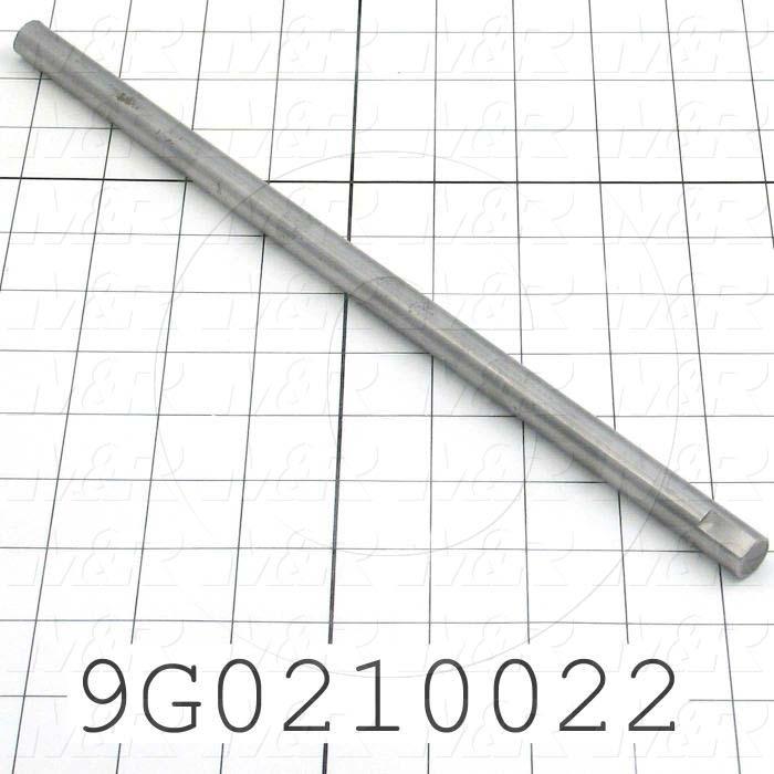 Fabricated Parts, Tape Belt Driven-Lower Input, 10.94 in. Length, 0.50 in. Diameter, Black Oxide Finish