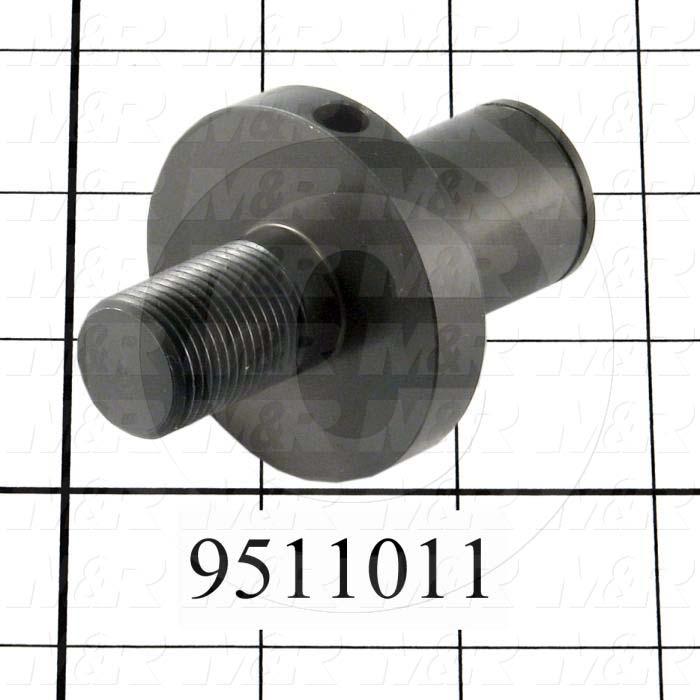 Fabricated Parts, Tension Pulley Shaft, 3.00 in. Length, 2.00 in. Diameter, Black Oxide Finish