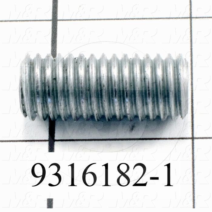 Fabricated Parts, Threaded Rod, 1.25 in. Length, 1/2-13 Thread Size