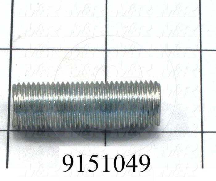 Fabricated Parts, Threaded Rod, 1.50 in. Length, 1/2-20 Thread Size