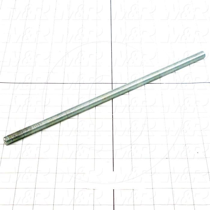 Fabricated Parts, Threaded Rod, 14.00 in. Length, 1/2-20 Thread Size