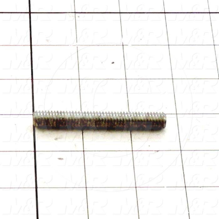 Fabricated Parts, Threaded Rod, 2.75 in. Length, 3/8-16 Thread Size