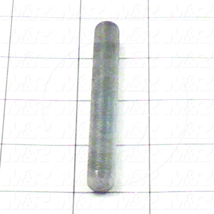Fabricated Parts, Threaded Rod, 3.50 in. Length, 3/8-24 Thread Size