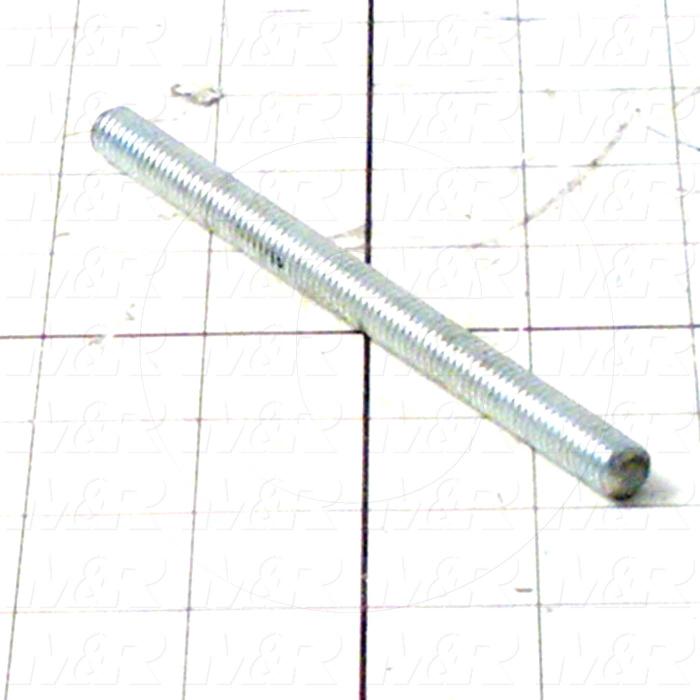 Fabricated Parts, Threaded Rod 3/8-16 X 5-3/8 in., 5.38 in. Length, 3/8 in. Diameter, 3/8-16 Thread Size, Zinc Plated Finish